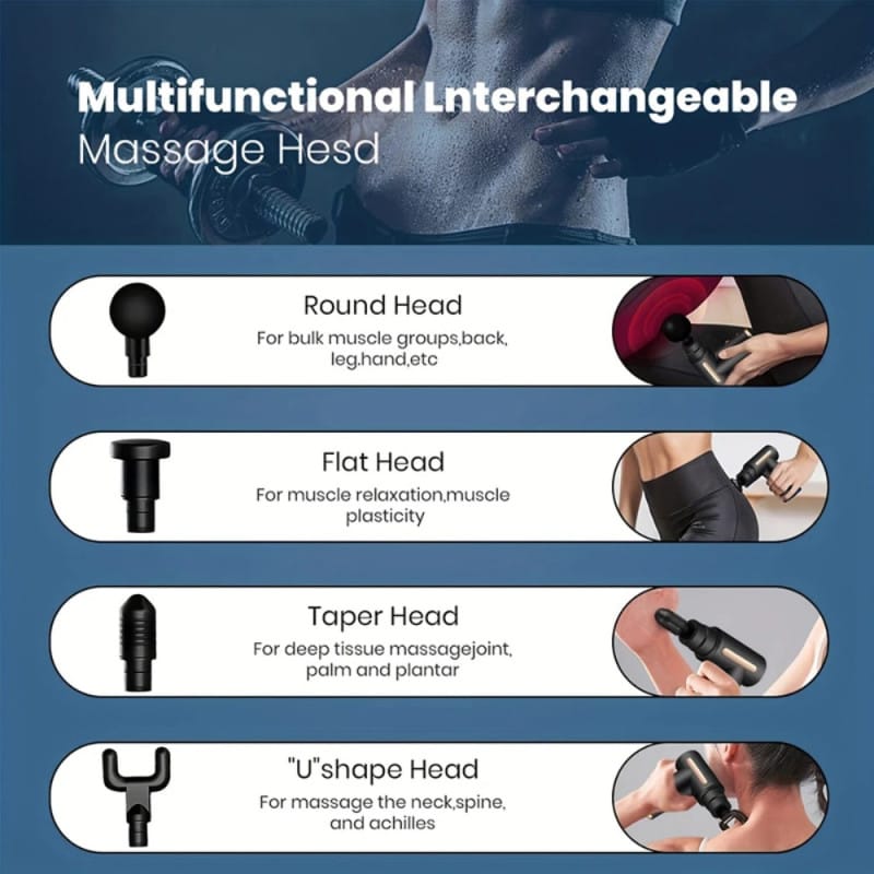 Massage Gun 5 In 1 Multifunctional