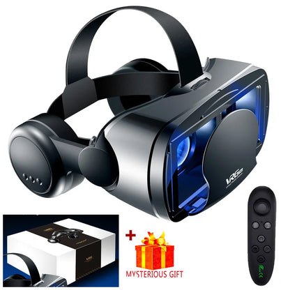 3D VR Headset Smart Virtual Reality Glasses Helmet for Smartphones Phone Lenses Headphones 7 Inches Binoculars Goggles Devices