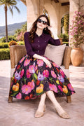 Swiss Lawn Floral Skirt Set for Women