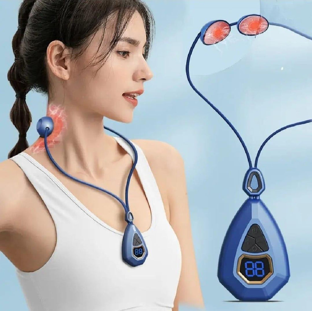 Mini Neck Massager Turquoise Portable for Pain Relief