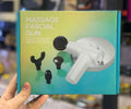 Portable Massage Gun White Rechargeable 12 Attachments