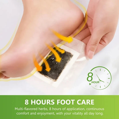 10PCS/ Kinoki Detox Foot Patch Bamboo Patches With Adhersive Cleansing Foot pads Foot Care Tool Improve Sleep fatigue relief