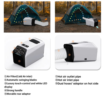 Refrigeration Portable Car Air Conditioner AC DC Air Conditioner 220V 110V 48V 24V For Tent Camper
