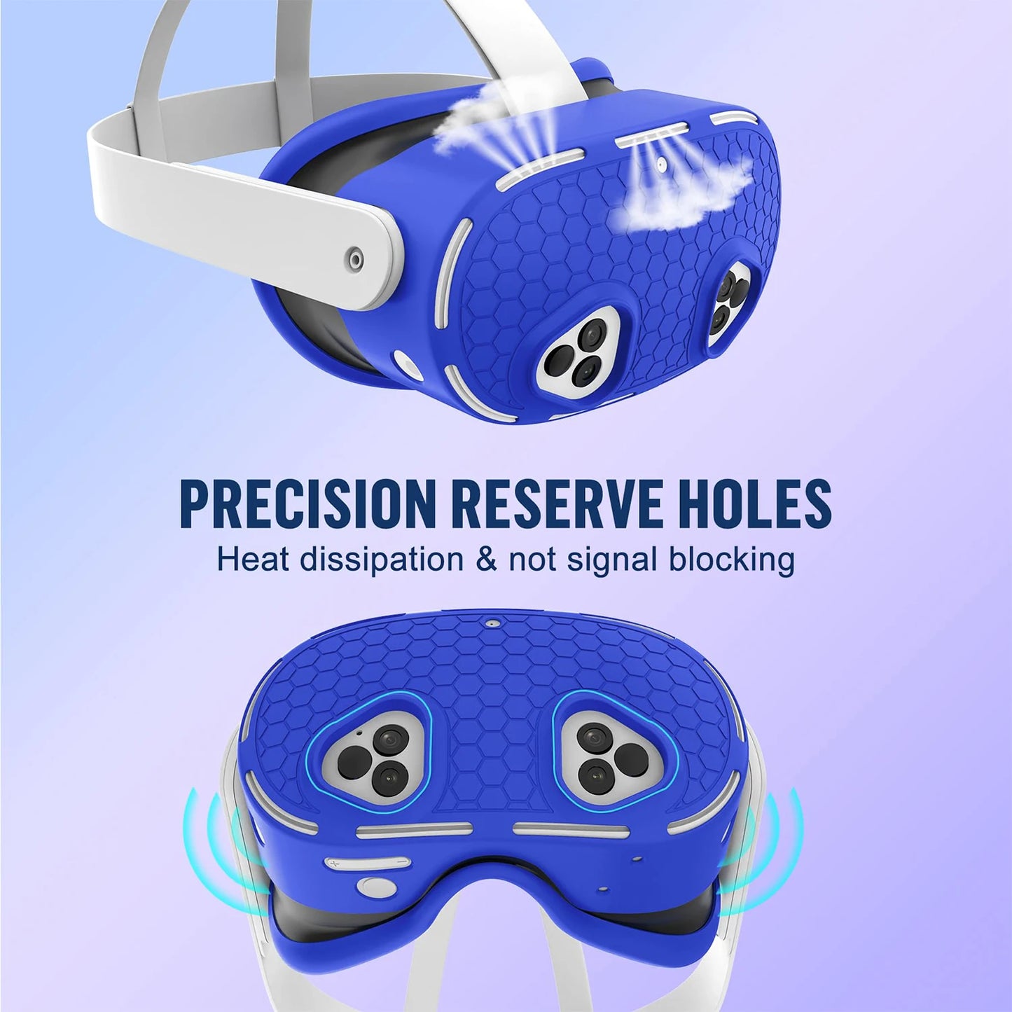 Silicone Protective Cover for Meta Quest 3S Accessories，VR Headset Controller Anti-Scratch Soft Shell Case For Oculus Quest 3S