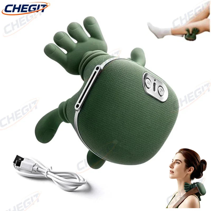 Neck Shoulder Massager Finger Pressure Shiatsu Neck Back and Shoulder Massager Electric Kneading Neck Deep Massage Muscle Relax